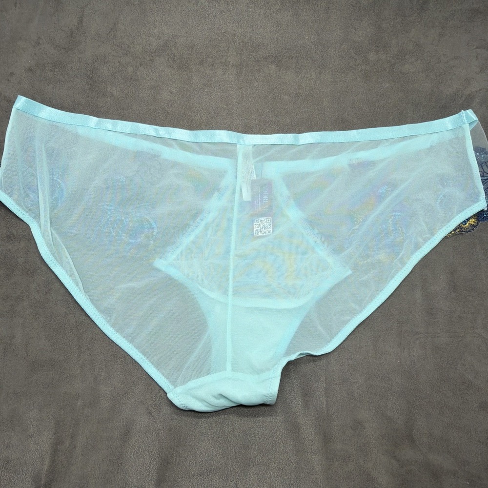 Adore Me Emilie Lotus Pond Blue Panty Underwear Size 2X - Picture 4 of 4